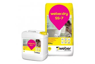 weber.dry SS-7 çimento esaslı çift komponentli yarı elastik su yalıtımı